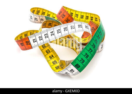 Tape measure. Tape measure isolated. Stock Photo