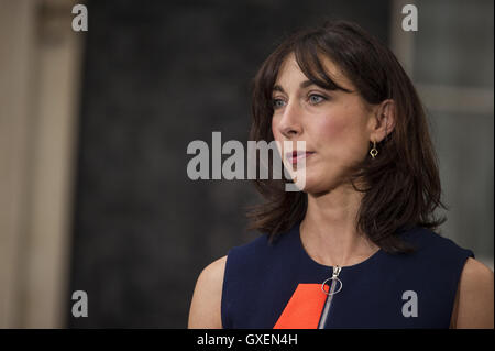 David Cameron makes his final statement as Prime Minister before leaving 10 Downing Street  Featuring: Samantha Cameron Where: London, United Kingdom When: 13 Jul 2016 Stock Photo