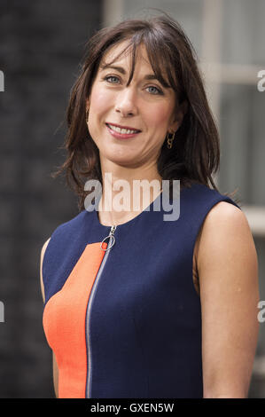 David Cameron makes his final statement as Prime Minister before leaving 10 Downing Street  Featuring: Samantha Cameron Where: London, United Kingdom When: 13 Jul 2016 Stock Photo