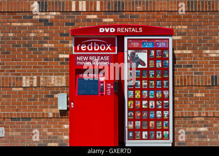 Redbox Dvd Rental Automated Retail Kiosk At A Gas Station Florida Usa ...