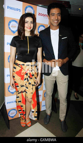 Bollywood actor Prachi Desai and Chef Ranveer Brar press conference to announce Thank God It's Fryday 3.0 in Mumbai Stock Photo