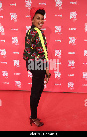 Baden-Baden, Germany. 16th September, 2016. Imany attends the recording of the TV-Show 'SWR3 New Pop Festival - Das Special' at the festival hall Baden-Baden, Germany, 16 September 2016. Credit:  dpa picture alliance/Alamy Live News Stock Photo