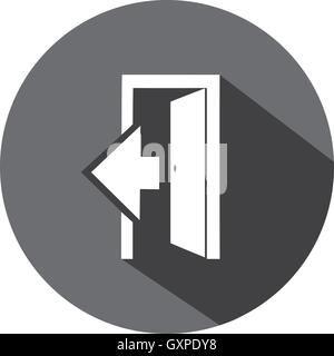 Vector Door Icon Stock Vector