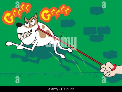 beware of the dog Stock Vector