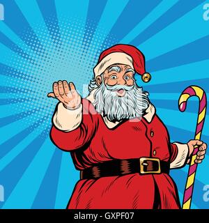 Santa Claus with gift Stock Vector