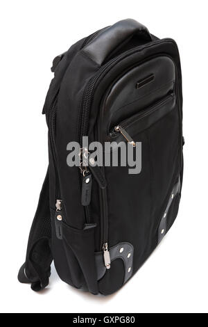 Modern and fashionable backpack on a white background Stock Photo