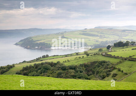 Cushendun from Torr Head, County Antrim, Northern Ireland Stock Photo