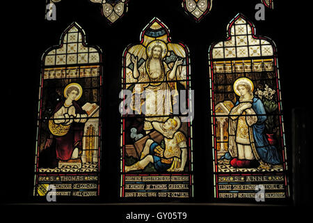 St Wilfrids Church Grappenhall- Thomas Anne Greenall stained glass Window Warrington