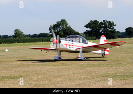 light aircraft in flight at headcorn airfield in kent england uk Stock ...