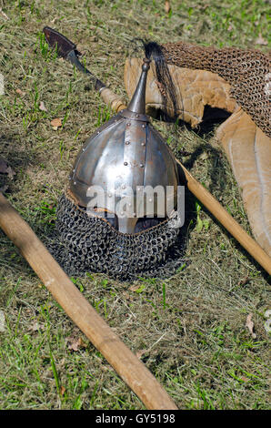 Grass Rope Armor knight armor on grass Stock Photo - Alamy