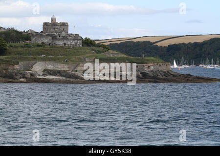 St Mawes Castle Cornwall from the sea Stock Photo