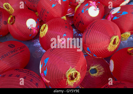 chinese lanterns,  London. Stock Photo