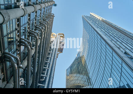 Lloyd's building, Willis Building,  financial district,  insurance district, city of London,  skyscrapers London Stock Photo