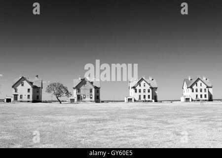 An Officers Row house, Fort Hancock, Sandy Hook Gateway National Recreation Area, New Jersey, USA Stock Photo