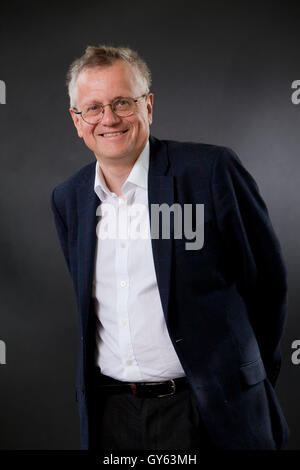 Murray Pittock FRSE, the British cultural historian, Bradley Professor of Literature and author, , at the Edinburgh International Book Festival. Edinburgh, Scotland. 22nd August 2016 Stock Photo