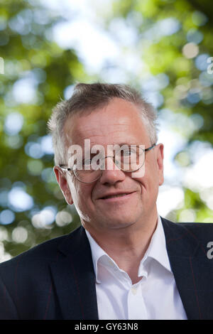 Murray Pittock FRSE, the British cultural historian, Bradley Professor of Literature and author, , at the Edinburgh International Book Festival. Edinburgh, Scotland. 22nd August 2016 Stock Photo