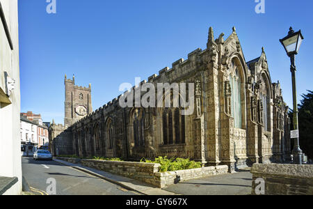 st mary magdalene church in Launceston,cornwall Stock Photo