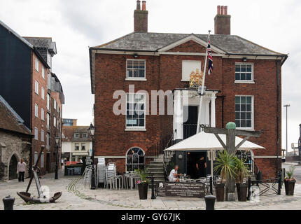 Custom House seafood restaurant in the old town. Poole, Dorset, England, UK, Britain Stock Photo