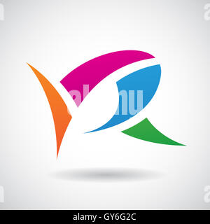 Design Concept of a Colorful Abstract Icon of Letter B, Vector ...