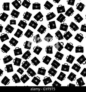 Bag Silhouette Seamless Pattern Stock Vector