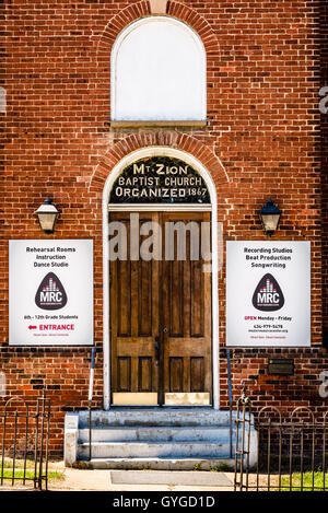 Mt. Zion First African Baptist Church, 105 Ridge Street, Charlottesville, Virginia Stock Photo