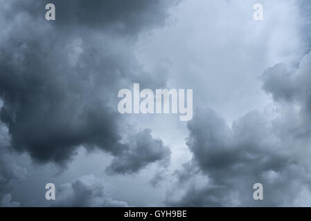 Dark clouds before thunderstorm Stock Photo