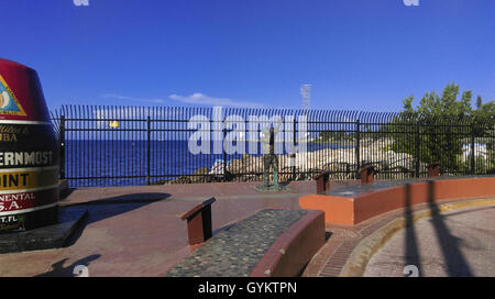 the southernmost point of the USA Stock Photo