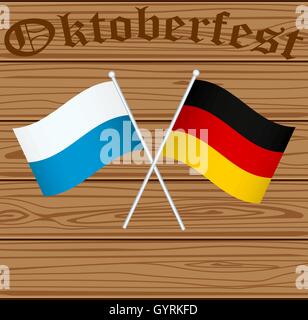 Flags of Germany and Bayern Munich Stock Vector