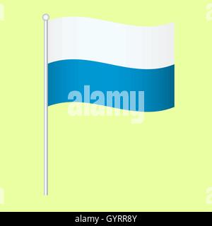 Official national flag of Bavaria Stock Vector