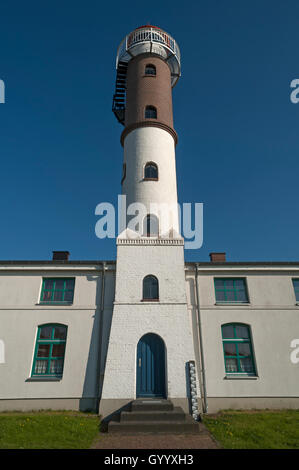 Lighthouse at the harbor, Timmendorf, Poel Island, Mecklenburg-Western Pomerania, Germany Stock Photo