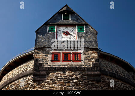 battery tower of Burg Castle, Germany, North Rhine-Westphalia, Bergisches Land, Solingen Stock Photo