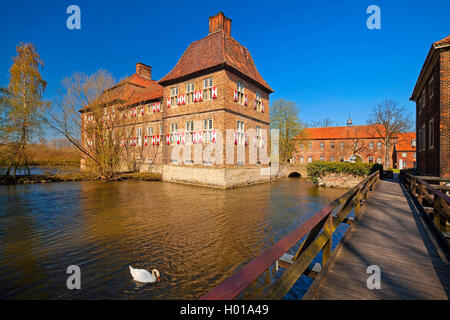 water castle Oberwerries in Hamm, Germany, North Rhine-Westphalia, Ruhr Area, Hamm Stock Photo