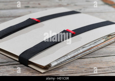 dreid plants in a folder, Germany Stock Photo