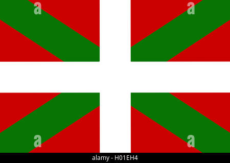 ikurrina flag, Spain, Basque country Stock Photo