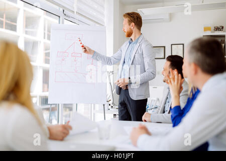 Business people and architects discussing future plans Stock Photo