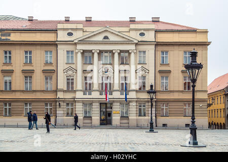 ZAGREB, CROATIA - 12 MARCH 2015: Croatian parliament in Upper town. Stock Photo