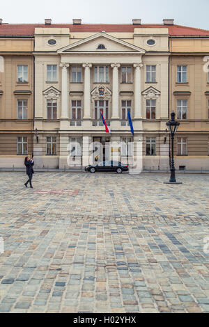 ZAGREB, CROATIA - 12 MARCH 2015: Croatian parliament in Upper town. Stock Photo