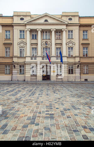 ZAGREB, CROATIA - 12 MARCH 2015: Croatian parliament in Upper town. Stock Photo