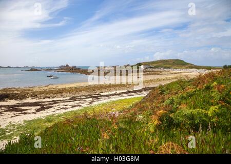 Great Porth, Bryher, Isles of Scilly, England Stock Photo