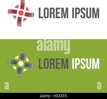 Boomerang Logo with sample text Stock Vector