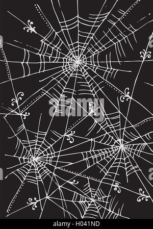 Web background 314 Eau-forte black-and-white decorative vector illustration Stock Vector