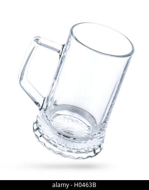 Empty beer mug isolated on white background Stock Photo