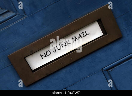 No Direct Junk Mail Please, in my letterbox