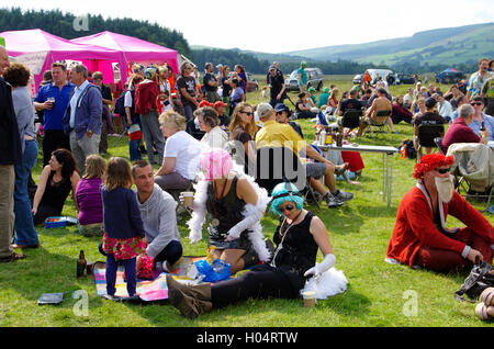 International Bog Snorkelling Championships, Llanwrtyd Wells, Wales, Stock Photo