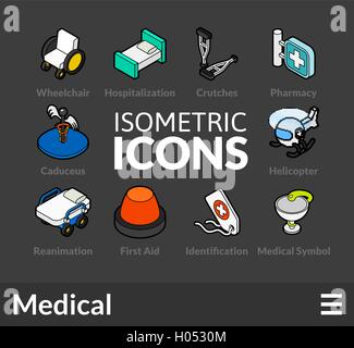 Isometric outline icons set 20 Stock Vector Image & Art - Alamy