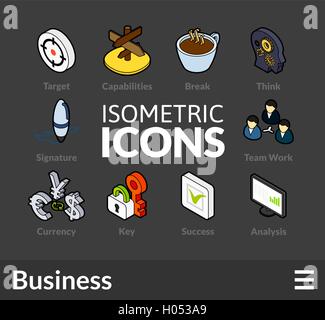Isometric outline icons set 41 Stock Vector Image & Art - Alamy