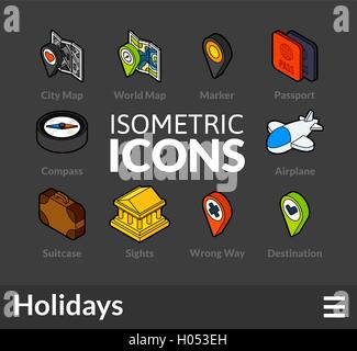 Isometric flat icons set 51 Stock Vector Image & Art - Alamy