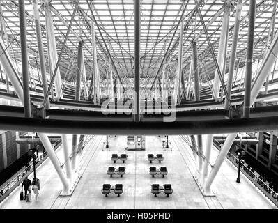 Charles de Gaulle Airport Railway Station in Paris France Stock Photo