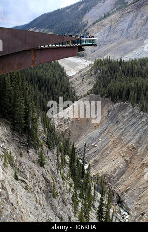 The Glacier Skywalk tourist attraction in Jasper National Park, Alberta, Canada Stock Photo