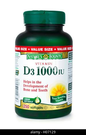 Vitamin D, D3 Vitamins Stock Photo